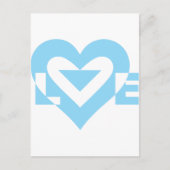 Cool Love Graphic, Blue Briefkaart (Voorkant)