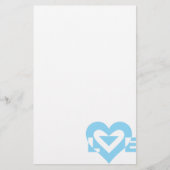 Cool Love Graphic, Blue Briefpapier (Voorkant)