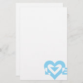 Cool Love Graphic, Blue Briefpapier (Voorkant / Achterkant)