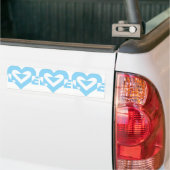 Cool Love Graphic, Blue Bumpersticker (Op Truck)