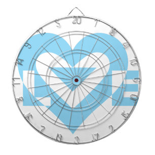 Cool Love Graphic, Blue Dartbord