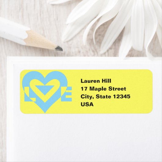 Cool Love Graphic, Blue Etiket (Insitu)