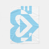 Cool Love Graphic, Blue Fleece Deken (Voorkant)
