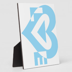 Cool Love Graphic, Blue Fotoplaat