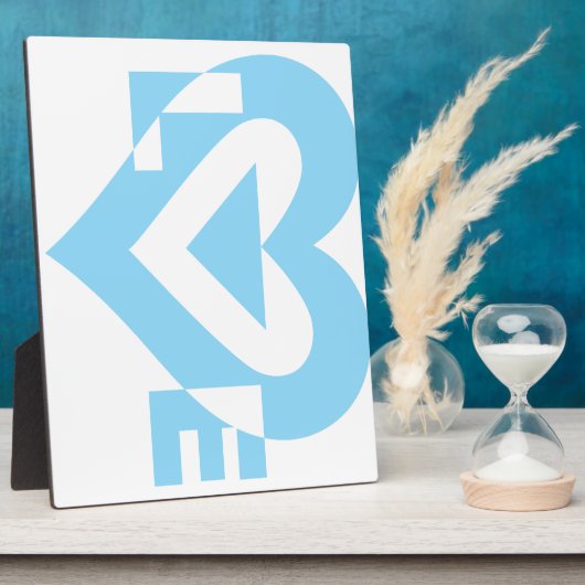 Cool Love Graphic, Blue Fotoplaat (Zijkant)