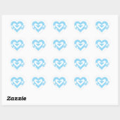 Cool Love Graphic, Blue Hart Sticker (Vel)