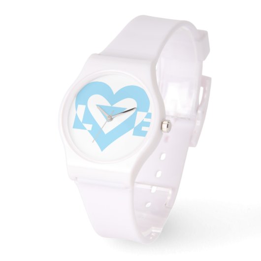 Cool Love Graphic, Blue Horloge (Hoek)