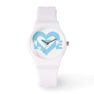 Cool Love Graphic, Blue Horloge