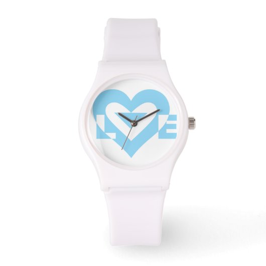 Cool Love Graphic, Blue Horloge (Voorkant)
