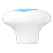 Cool Love Graphic, Blue Keramische Knop (Zijkant)