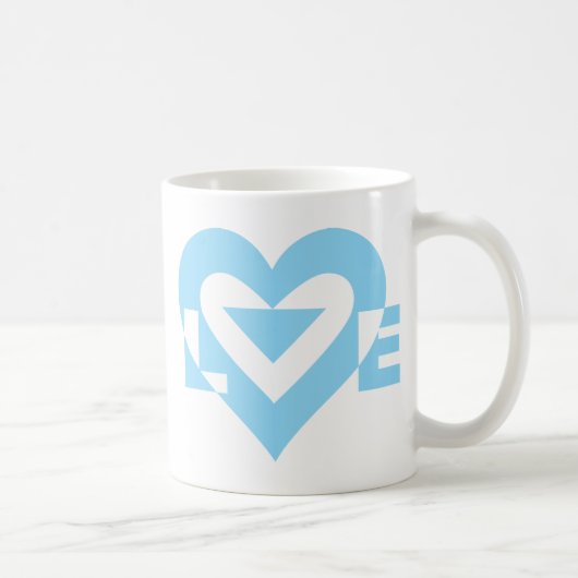 Cool Love Graphic, Blue Koffiemok (Rechts)