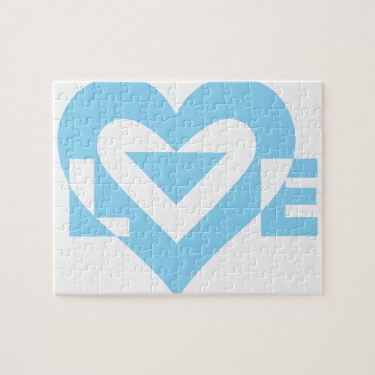Cool Love Graphic, Blue Legpuzzel (Horizontaal)