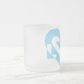 Cool Love Graphic, Blue Matglas Koffiemok (Center)