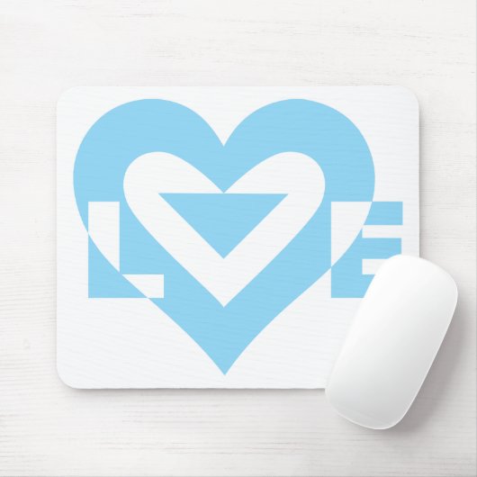 Cool Love Graphic, Blue Muismat (Met muis)