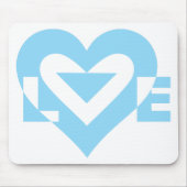 Cool Love Graphic, Blue Muismat (Voorkant)