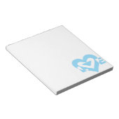 Cool Love Graphic, Blue Notitieblok (Schuin)