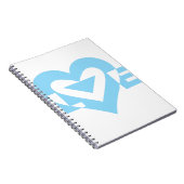 Cool Love Graphic, Blue Notitieboek (Rechterzijde)