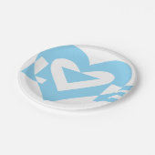 Cool Love Graphic, Blue Papieren Bordje (Gekanteld)