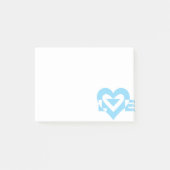 Cool Love Graphic, Blue Post-it® Notes (Voorkant)