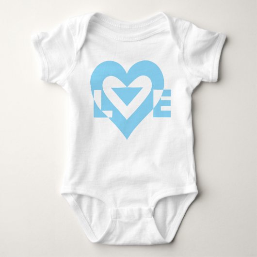 Cool Love Graphic, Blue Romper (Voorkant)