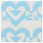Cool Love Graphic, Blue Stof (Close Up)