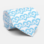 Cool Love Graphic, Blue Stropdas (Opgerold)