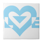 Cool Love Graphic, Blue Tegeltje (Voorkant)