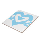 Cool Love Graphic, Blue Tegeltje (Zijkant)