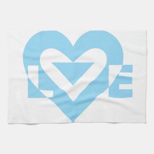 Cool Love Graphic, Blue Theedoek
