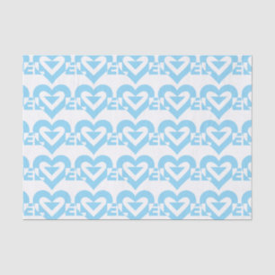 Cool Love Graphic, Blue Tissuepapier