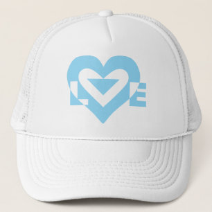 Cool Love Graphic, Blue Trucker Pet