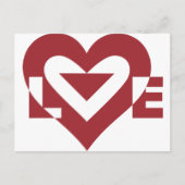 Cool Love Graphic, Burgandy Briefkaart (Voorkant)
