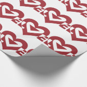 Cool Love Graphic, Burgandy Cadeaupapier (Hoek)