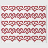 Cool Love Graphic, Burgandy Cadeaupapier (Vlak)