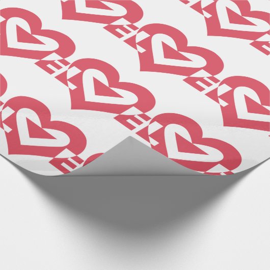 Cool Love Graphic, Cherry Pink Cadeaupapier (Hoek)