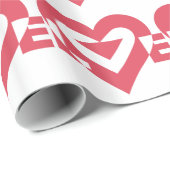 Cool Love Graphic, Cherry Pink Cadeaupapier (Rol Hoek)