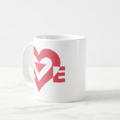 Cool Love Graphic, Cherry Pink Koffiemok (Voorkant links)