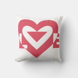 Cool Love Graphic, Cherry Pink Kussen