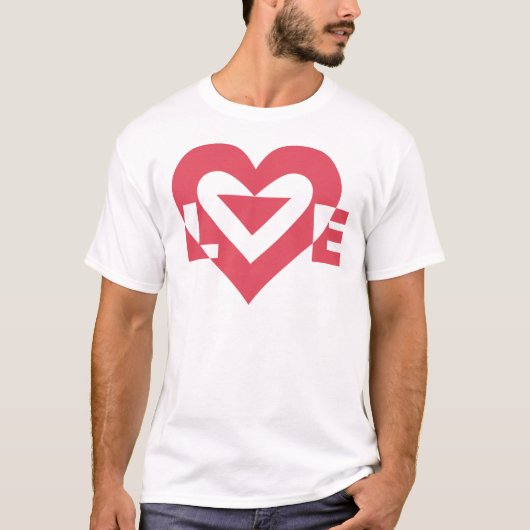 Cool Love Graphic, Cherry Pink T-shirt (Voorkant)