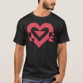 Cool Love Graphic, Cherry Pink T-shirt (Voorkant)