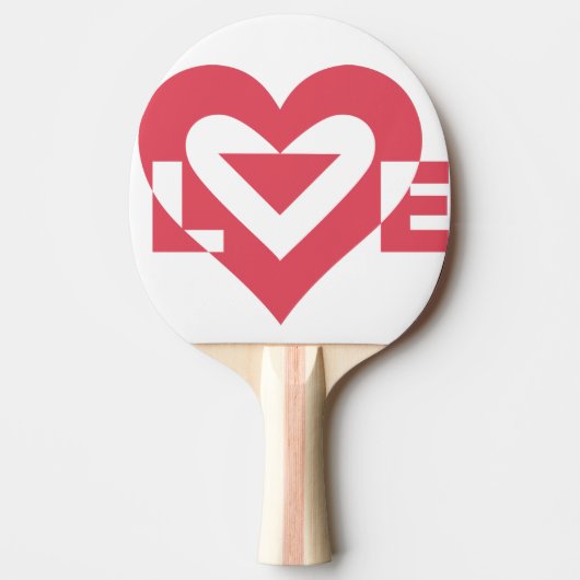Cool Love Graphic, Cherry Pink Tafeltennisbatje (Voorkant)