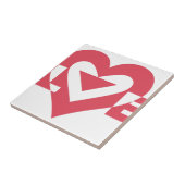 Cool Love Graphic, Cherry Pink Tegeltje (Zijkant)