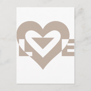 Cool Love Graphic, Grey Briefkaart