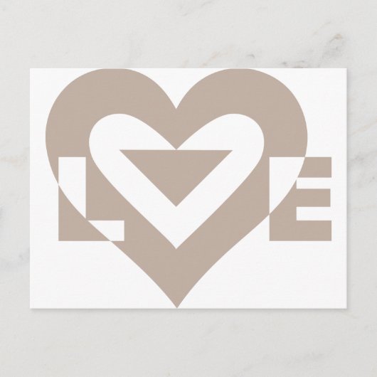 Cool Love Graphic, Grey Briefkaart (Voorkant)