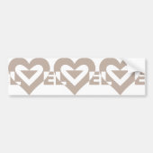 Cool Love Graphic, Grey Bumpersticker (Voorkant)