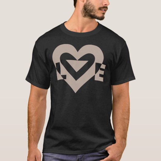 Cool Love Graphic, Grey T-shirt (Voorkant)