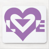 Cool Love Graphic, Paars Muismat (Voorkant)