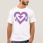 Cool Love Graphic, Paars T-shirt (Voorkant)