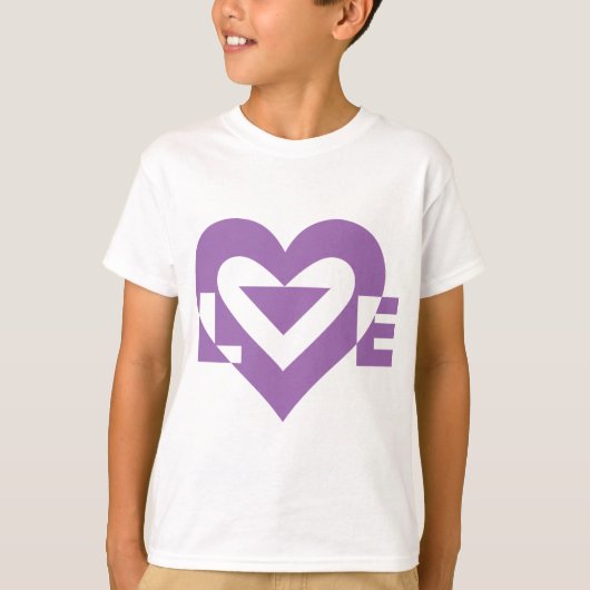 Cool Love Graphic, Paars T-shirt (Voorkant)