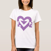 Cool Love Graphic, Paars T-shirt (Voorkant)